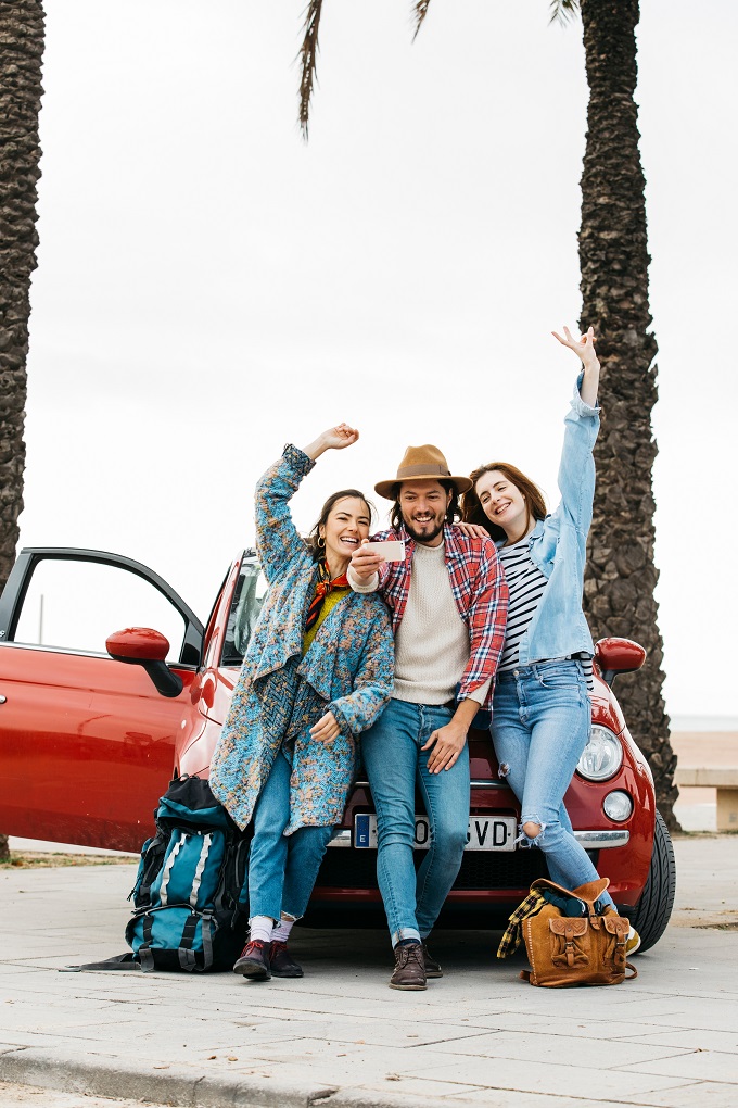 Travel memories with car